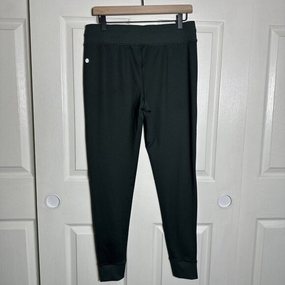 Zella Restore Soft Medium Pocket Joggers Olive Green Drawstring Tapered Gym - Picture 2 of 10